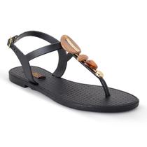 Sandália Casual Feminina Alana Preto Sandália Casual Feminina Alana Preto