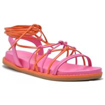 Sandália Casual Feminina Amarração Em Tiras Conforto Via Marte 22-18107