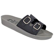 Sandália Casual Feminino Ortopédica Conforto 2 Fivelas Anatômica