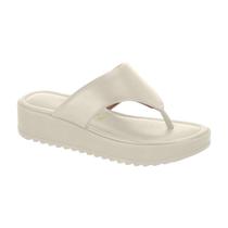 Sandália Casual Flatform de Dedo Feminina Vizzano Branco Off / Napa 36 Sandália Casual Flatform de Dedo Feminina Vizzano Branco Off / Napa 36