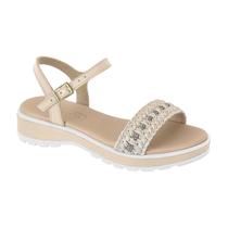 Sandália Casual Sola Tratorada Comfort Menina Molekinha