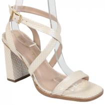Sandália Casual Tabita Couro 12844362 Sandália Casual Tabita Couro 12844362