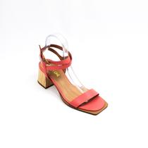 Sandália Chic Line Luxo Bico Duplo Salmão Sandália Chic Line Luxo Bico Duplo Salmão