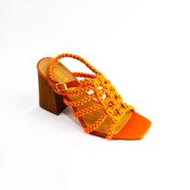 Sandália Chic Line Luxo Cordão Toranja Sandália Chic Line Luxo Cordão Toranja