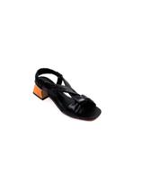 Sandália Chic Line Luxo Napa Preta Sandália Chic Line Luxo Napa Preta