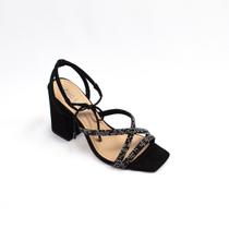 Sandália Chic Line Luxo Princesa Preta Sandália Chic Line Luxo Princesa Preta