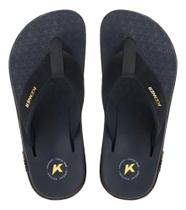 Sandália chinelo adulto Masculina Kenner Kivah Preta Edição Especial Durável