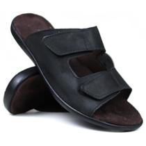 Sandália Chinelo Casual Masculino Látego Couro Sandália Chinelo Casual Masculino Látego Couro