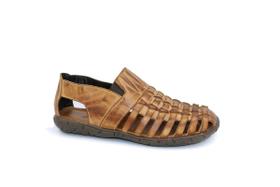 Sandália Chinelo De Couro Masculino Avelã Florença Sandália Chinelo De Couro Masculino Avelã Florença