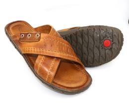 Sandalia Chinelo De Couro Masculino Avelã Siena Sandalia Chinelo De Couro Masculino Avelã Siena