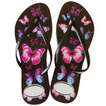 SANDÁLIA CHINELO DE DEDO DE BORRACHA , FEMININO ADULTO, MODELO SLIM , CH2 TucLele