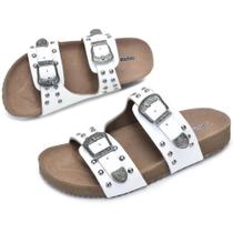 Sandália Chinelo Feminina Confortavel Couro Premium