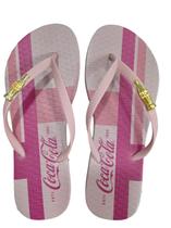 Sandália chinelo feminino coca cola geo cc4274 rosê Sandália chinelo feminino coca cola geo cc4274 rosê
