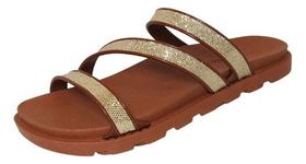 Sandália Chinelo Feminino Slim Brilho moda Confortável Miss Miss Ref 10244 Sandália Chinelo Feminino Slim Brilho moda Confortável Miss Miss Ref 10244