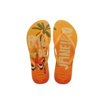 Sandalia Chinelo Havaianas Slim Postcard Amarelo Pop