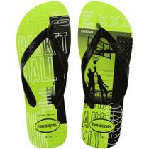Sandalia Chinelo Havaianas Top Athletic Estampado Verde Lima
