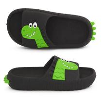 Sandália Chinelo Infantil Dino Slide Nuvem Menino/Menina