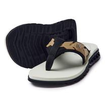 Sandalia/chinelo kenner original rakka ultra full force bege/preto