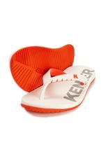 Sandalia/chinelo kenner original red colors branco/larj