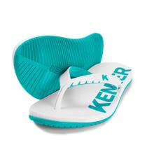 Sandalia/chinelo kenner original red colors branco/verde