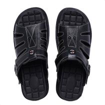 Sandália Chinelo Masculino Couro Legítimo Anti-stress