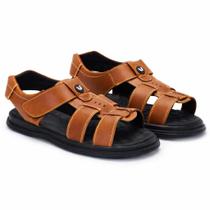 Sandália Chinelo Masculino Franciscana Confortável De Tiras Ajustável Antiderrapante Ideal Para Idoso