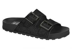 Sandália Chinelo Moleca Glitter Preto 5436401