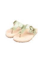Sandália Chinelo Papete Plataforma Tratorada Macia Fivela Metalizado Verde Sandália Chinelo Papete Plataforma Tratorada Macia Fivela Metalizado Verde