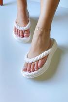 Sandália Chinelo Plataforma Feminina Conforto Trançada Leve e Anatômica Sandália Chinelo Plataforma Feminina Conforto Trançada Leve e Anatômica