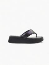Sandália Chinelo Plataforma - Preto