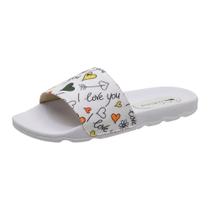 Sandália Chinelo Slide Papete Feminino Estilo Alpargata