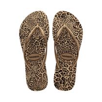 Sandalia chinelo slim animals - havaianas - areia/dourado