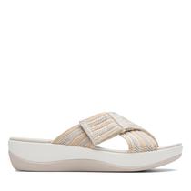 Sandália Clarks Arla Wave Feminina Cloudsteppers Bege Sandália Clarks Arla Wave Feminina Cloudsteppers Bege