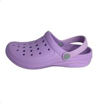 Sandalia Clog Life Shoes New Clog Lilás