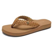 Sandália Cobian Braided Bounce Flip Flop Feminina Castanha