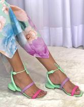 Sandália Colors Salto Bloco Sandália Colors Salto Bloco