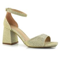 Sandália com Salto Bloco Feminina Lacolly 2021.1895
