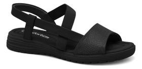 Sandália Comfortflex Calce Fácil Preto Ref.: 24-51407