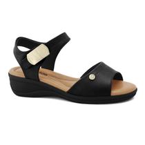 Sandália Comfortflex Feminina Anabela Médio Conforto Original - Sandália Comfortflex Feminina Anabela Médio Conforto Original -