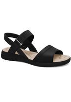 Sandalia Comfortflex Papete Anabela Elástico 2451326 Preto