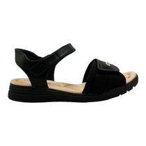 Sandália Comfortflex Papete Preto Ortopédica Joanete Calos 51403 Original
