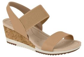 Sandalia Comforto Anabela Modare Feminina CAMEL