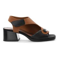 Sandália Confortaria Salto Bloco Lycra Calce Fácil 770