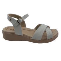 Sandália Conforto Arco Soft Softli Off White 10265 - Off 35