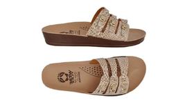 Sandália Conforto Feminina 3 Tiras Ortopédica Casual