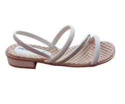 Sandalia Conforto Piccadilly Strass Feminina BRANCO