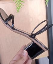 Sandália cor preta com salto curto tamanho 36 Sandália cor preta com salto curto tamanho 36