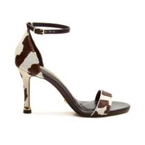 Sandália Couro Animal Print Cecconello 2874001-7