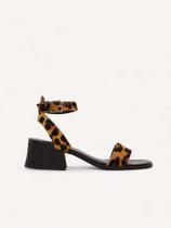 Sandália Couro Animal Print - Onça Sandália Couro Animal Print - Onça