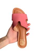 sandalia couro atanado naturale rosa